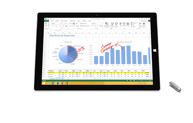 Microsoft Surface 3 Tablet für Studenten