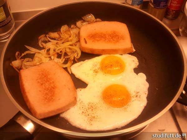 Leberkäse mit Spiegelei Deluxe