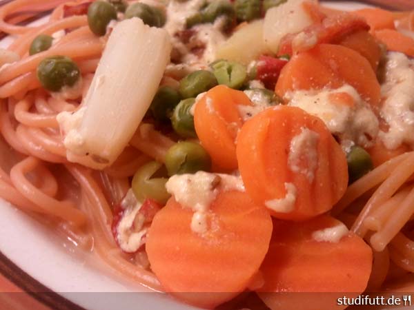 Pikante Gemüse-Spaghetti